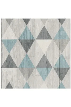 Voeg een Moderne Touch toe met Dutch Wallcoverings Collage Vliesbehang Grafische Driehoek Direct Beschikbaar